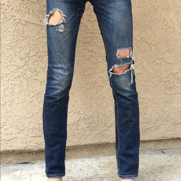 Hollister Distressed Straight Jeans - Picture 5 of 8